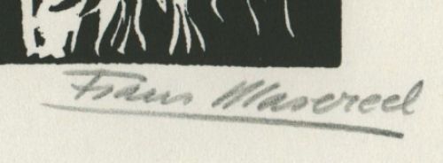 Acheter gravure sur bois de Frans Masereel