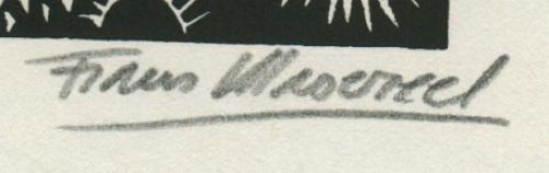 Gravure sur bois signée Á  la main par l\'artiste belge Frans Masereel d\'après l\'oeuvre de 1928