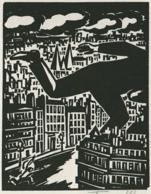 Gravure sur bois de Frans Masereel chez L'oeuvre 1928