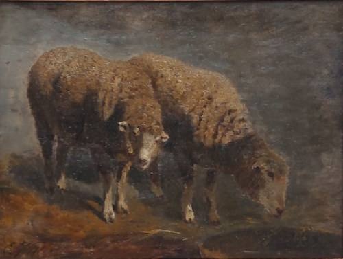 Schaapjes van de Belgische schilder Edouard (Edward) Woutermaertens