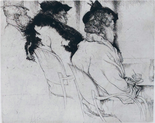 Belgische etser en tekenaar Jules De Bruycker