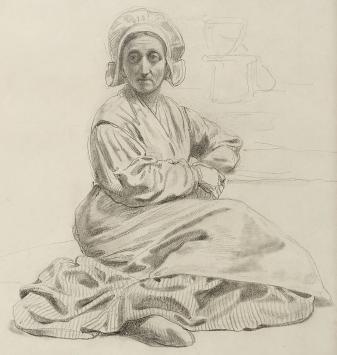 Tekening van de Belgische kunstenaar Xavier De Cock