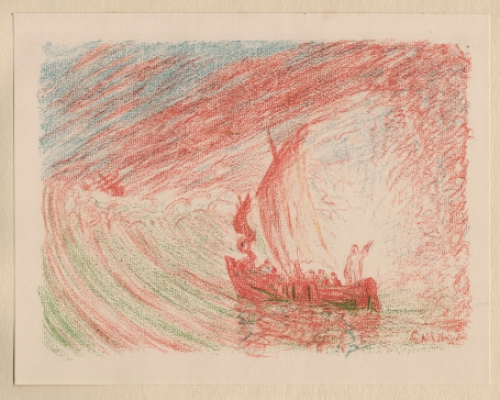 Litho van James Ensor uit 1921