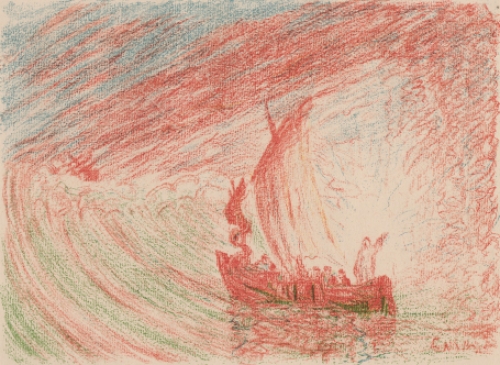 Litho uit 1921 van James Ensor uit Scènes de la vie du Christ