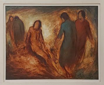 Belgische kunstschilder Eugeen Yoors, schilderij uit 1917