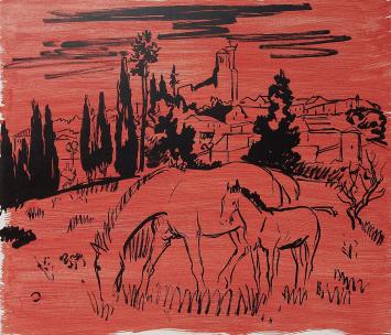 Franse kunstenaar Yves Brayer