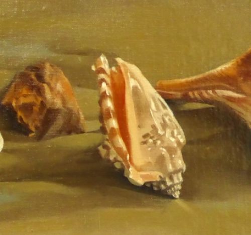 Belgische kunstenaar Antoon Luyckx met stilleven uit 1975