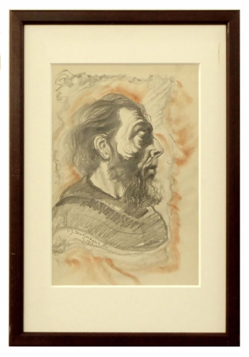 Potloodtekening van Cornelis Johannes Snoeijerbosch uit 1913