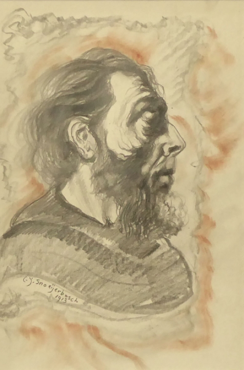 Á¨Portret stoere man van Cornelis Johannes Snoeijerbosch
