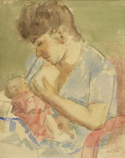 Schilderij van de Belgische schilder Antoon Luyckx