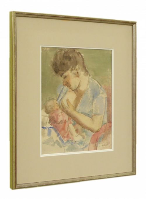 Schilderijtje van Antoon Luyckx, kunstenaar en ere burger in Borsbeek