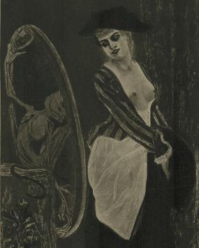 Le miroir de la Coquetterie Exsteens 1107 from Lemonnier 1908