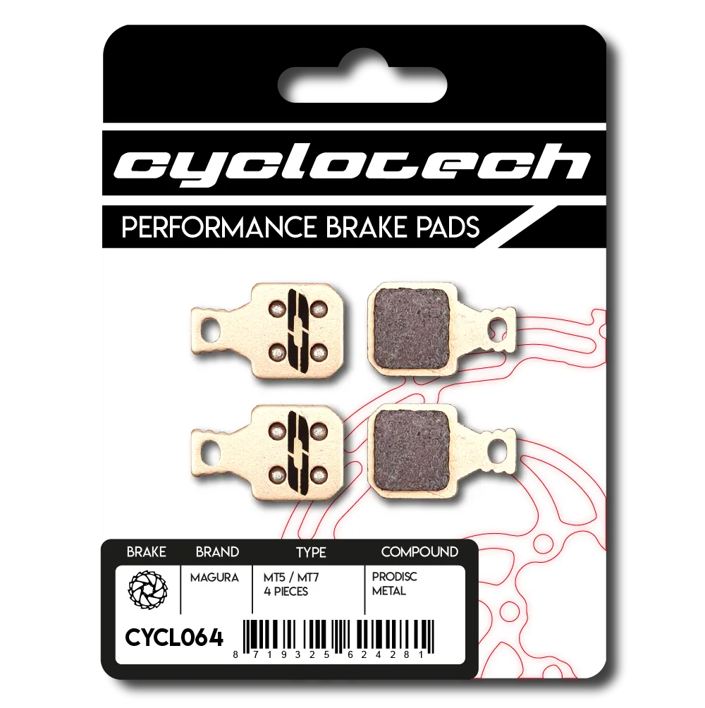 Magura MT5 - MT7 - CT5 double Sinter Bremsbeläge (4st), Cyclotech Prodisc Metal.
