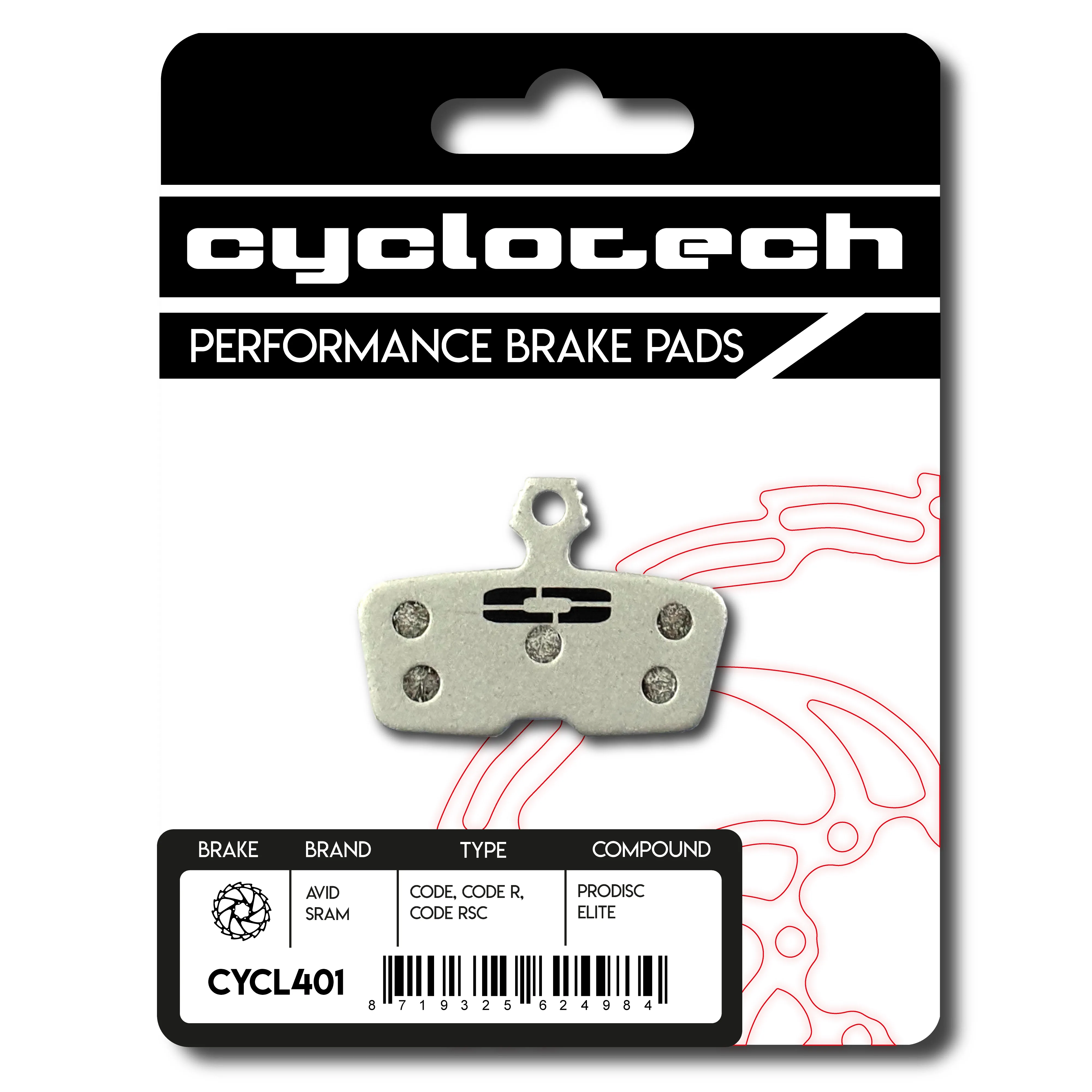 Sram Code Bremsbeläge, Cyclotech Prodisc Elite