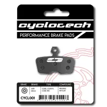 Sram Code - Motive - DB8 - DB6 - DB4 organische Bremsbeläge, Cyclotech Prodisc Kevlar