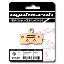Sram Code - Motive - DB8 - DB6 - DB4 Sinter Bremsbeläge, Cyclotech Prodisc Metal.