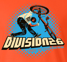 Division26 T-Shirt „Fogel1“, orange