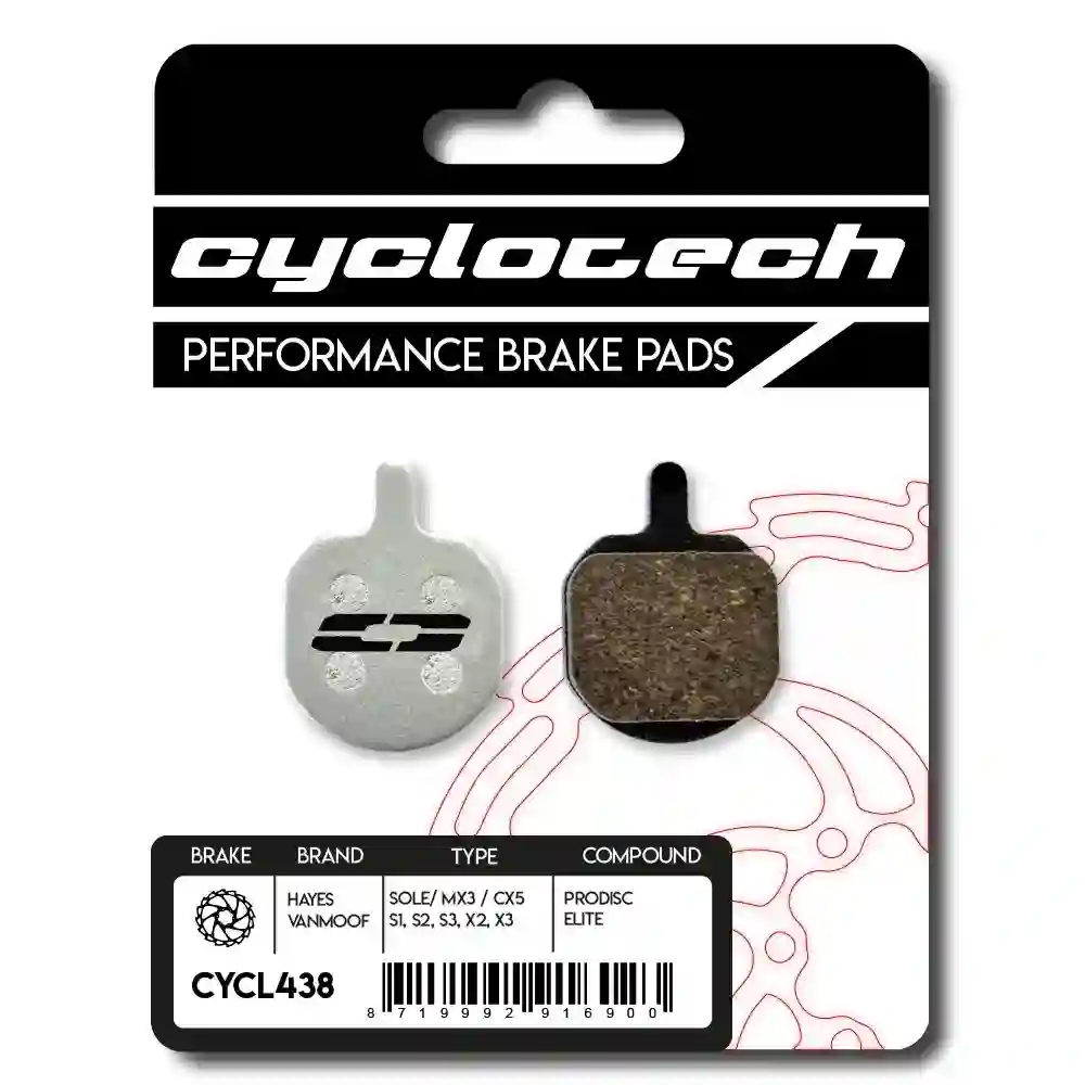Hayes Sole - MX3 - CX5 elite Bremsbeläge, Cyclotech Prodisc Elite