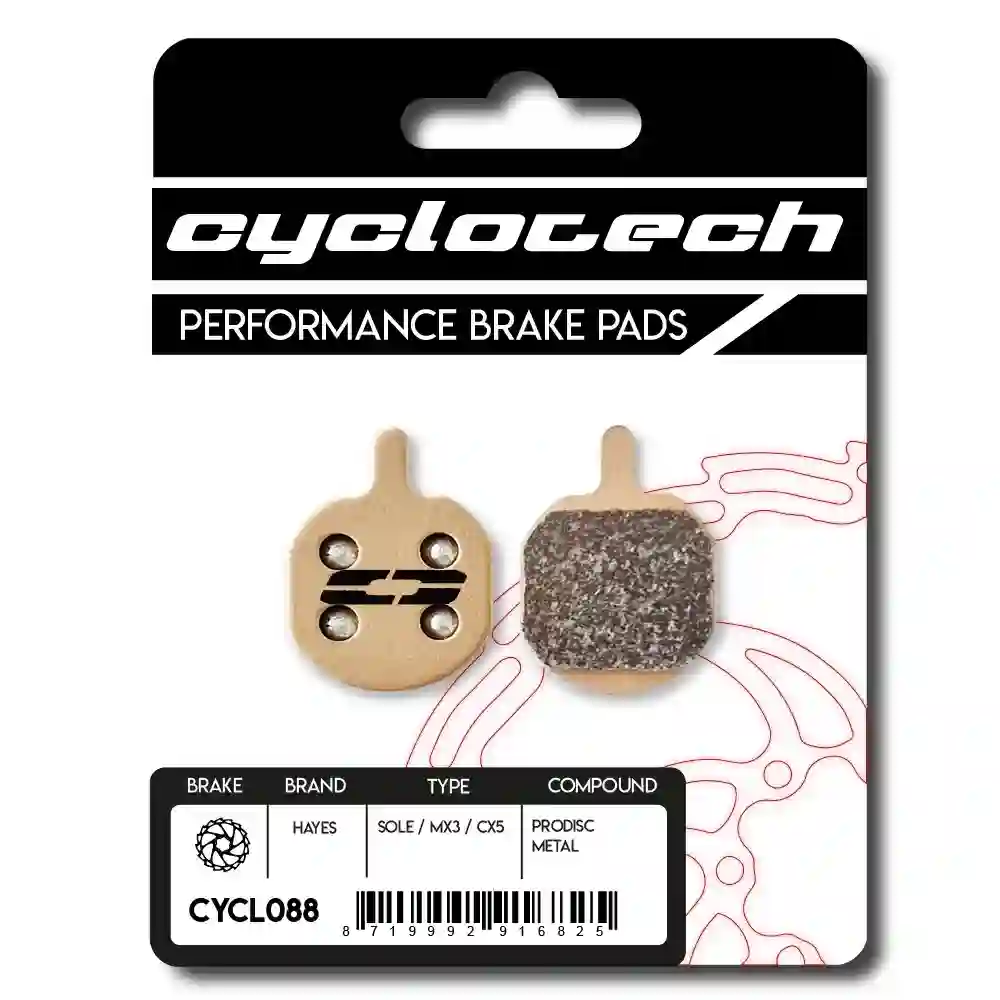 Hayes Sole - MX3 - CX5 sintermetall Bremsbeläge, Cyclotech Prodisc Metal