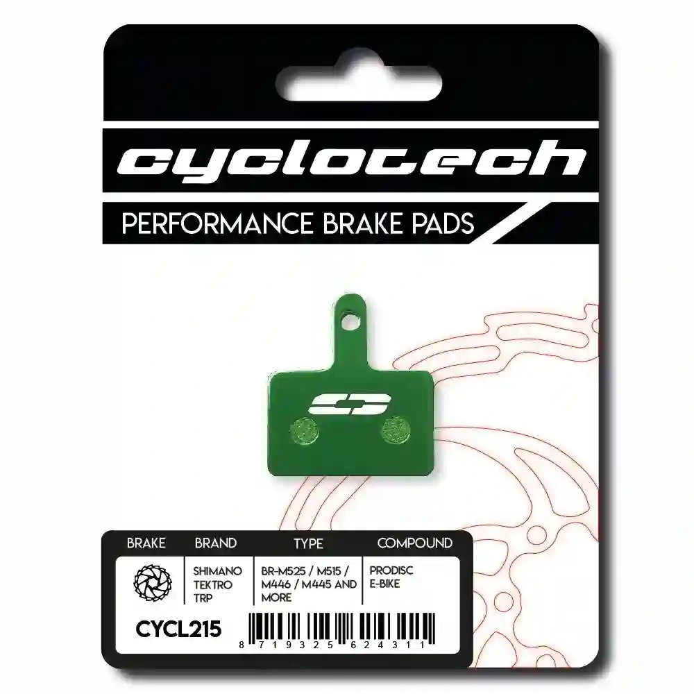 Shimano SLX, DEORE, BR-M525, MT200, MT400, MT500 E-Bike Bremsbeläge, Cyclotech Prodisc E-Bike. Ersatz für B01S, B03S, B05S, B
