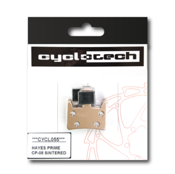 Hayes Prime Sinter Bremsbeläge, Cyclotech Prodisc Metal.