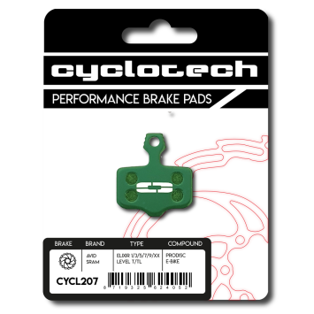 Trickstuff The Cleg 2 - Piccola (Carbon) - Direttissima Tour - C21 - C22 E-bike Bremsbeläge, Cyclotech Prodisc E-bike
