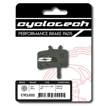 Avid Juicy 3 - 5 - 7 und Avid BB7 organische Bremsbeläge, Cyclotech Prodisc Kevlar