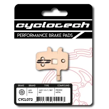 Avid Juicy 3 - 5 - 7 und BB7 Sinter Bremsbeläge, Cyclotech Prodisc Metal