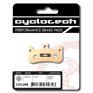 Formula Cura 4 Sinter Bremsbeläge, Cyclotech Prodisc Metal.
