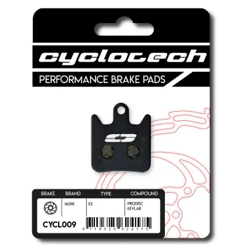 Hope X2 - RX2 organische Bremsbeläge, Cyclotech Prodisc Kevlar