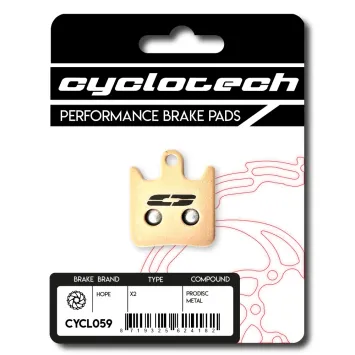 Hope X2 - RX2 sinter Bremsbeläge, Cyclotech Prodisc Metal