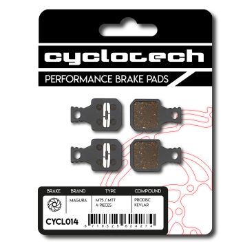 Magura MT5 - MT7 Organische Bremsbeläge (4st), Cyclotech Prodisc Kevlar