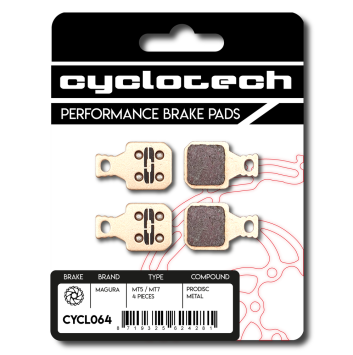 Magura MT5 / MT7 Sinter Bremsbeläge (4st), Cyclotech Prodisc Metal.