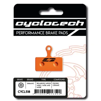 Shimano XT - XTR - SLX - DEORE Keramik-Bremsbeläge, Cyclotech Prodisc Ceramic. Ersatz für G05S-RX, G04Ti, G03A, G05A-RX, G01S