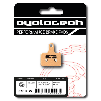 Tektro Road HD-R510 - HD-R310 Sinter Bremsbeläge, Cyclotech Prodisc Metal.