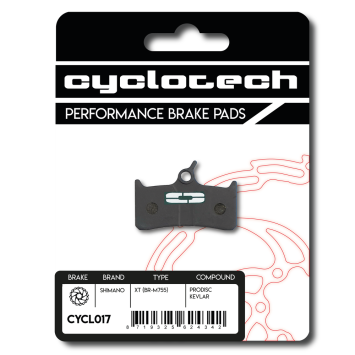 Trickstuff The Cleg 4 - Direttissima - Piccola HD - Piccola Carbon HD - C41 (bis 2021) organische Bremsbeläge, Cyclotech Prodisc Kevlar