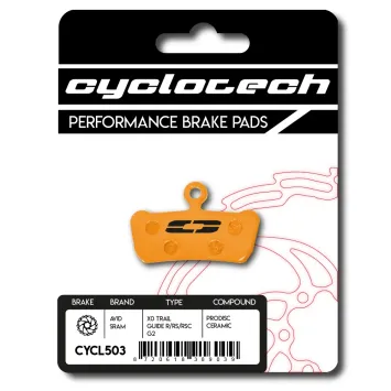 Sram G2 - Sram Guide - Level Stealth 4 piston Keramik Bremsbeläge, Cyclotech Prodisc Ceramic