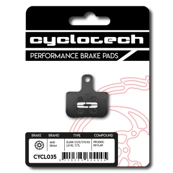 Sram Level - Level T - Level Ultimate - DB organische Bremsbeläge, Cyclotech Prodisc Kevlar