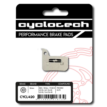 Sram Red - Rival - Force - Hydro - Etap AXS (bis 2019) organische Bremsbeläge, Cyclotech Prodisc Elite