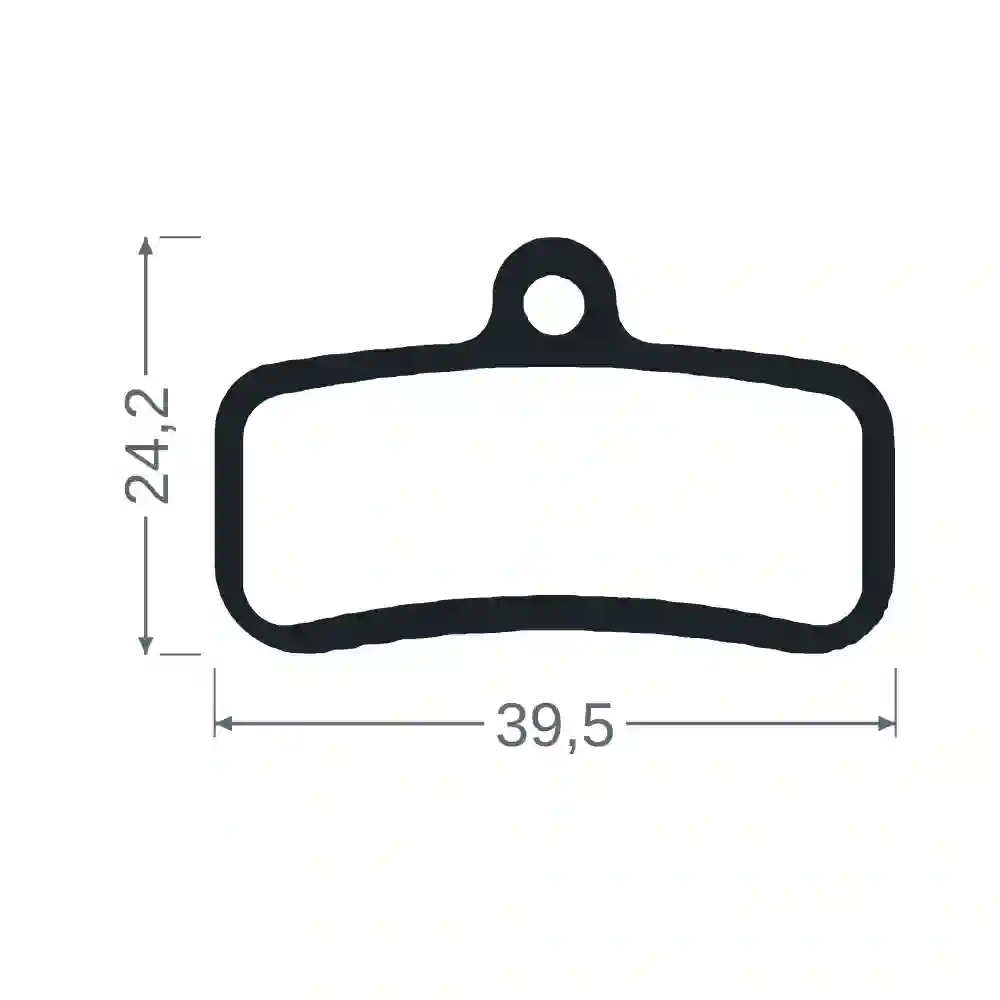 ST5, ST7 und ST3 Vorderradbremse (39,5 × 24,2 mm, Dicke 4,0 mm)