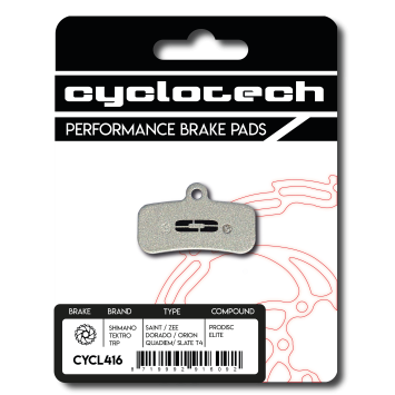TRP DH-R - Evo - Quadiem - Slate T4 - G-Spec Elite Bremsbeläge, Cyclotech Prodisc Elite